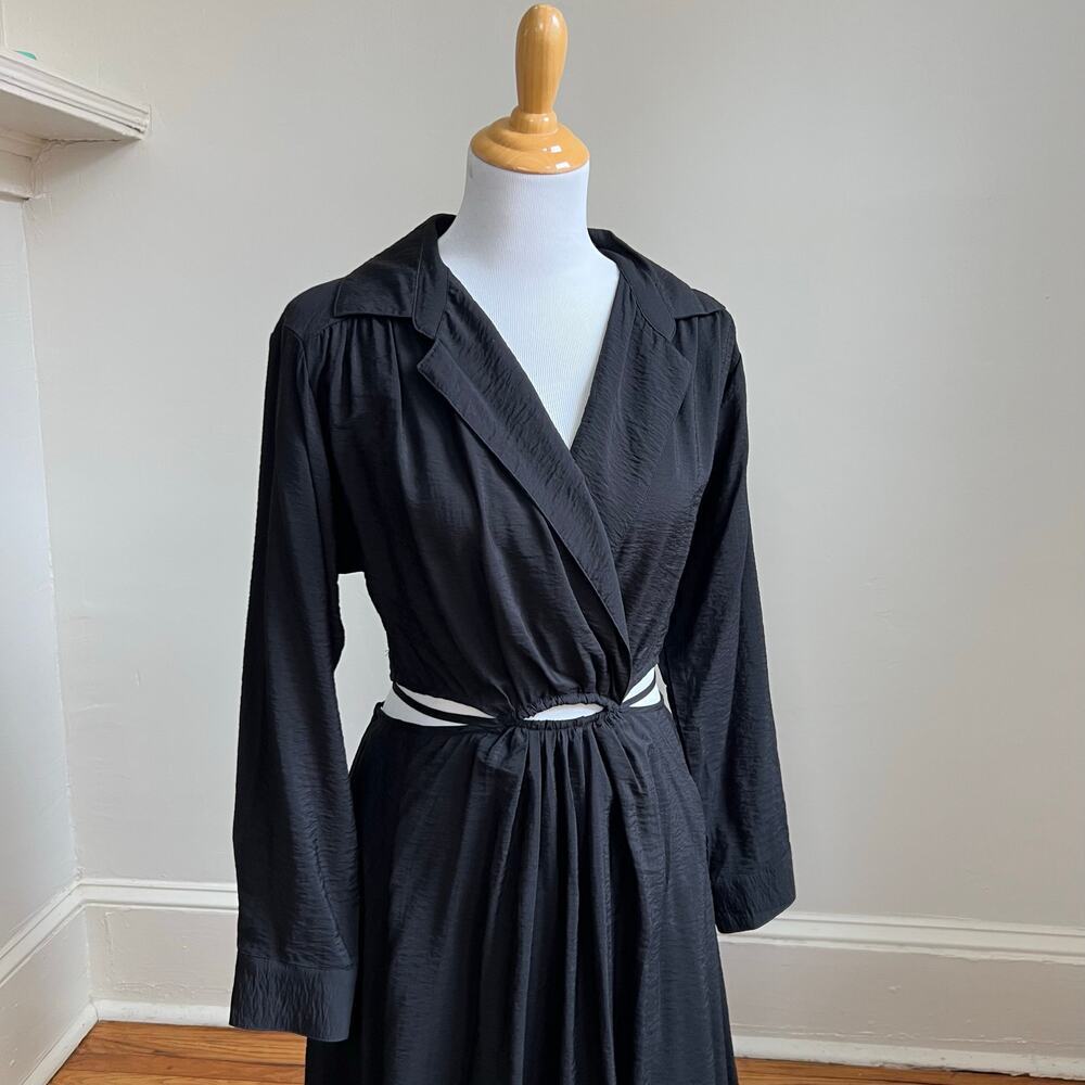 NEW Young Fabulous & Broke YFB Derby Black Cutout Maxi Dress M - Picture 6 of 13